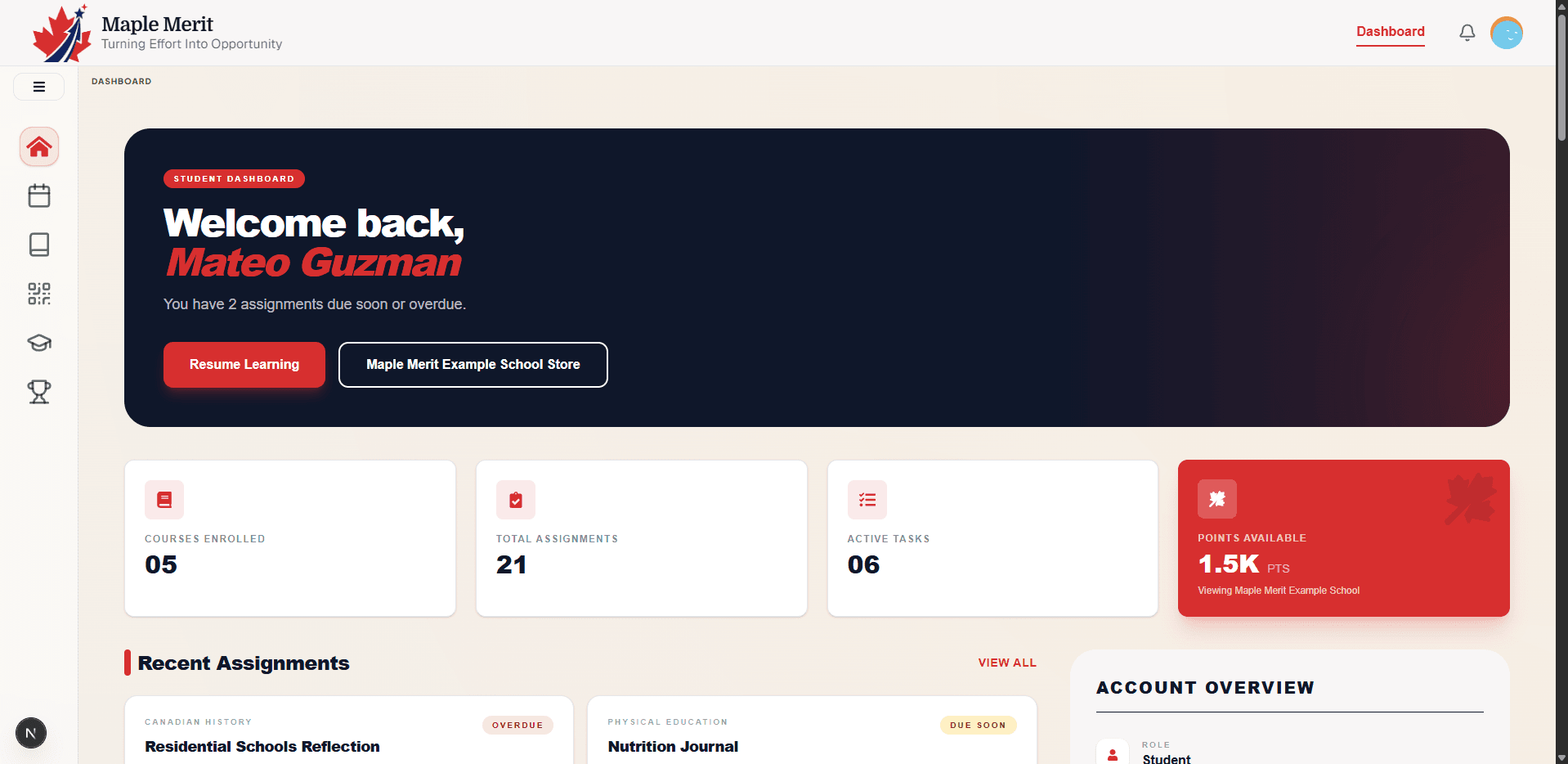 Student Dashboard